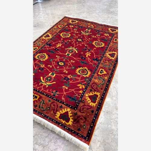 فرش 700 شانه قرمز طرح بلوچ 7080