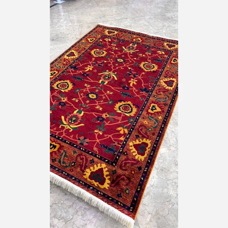 فرش 700 شانه قرمز طرح بلوچ 7080