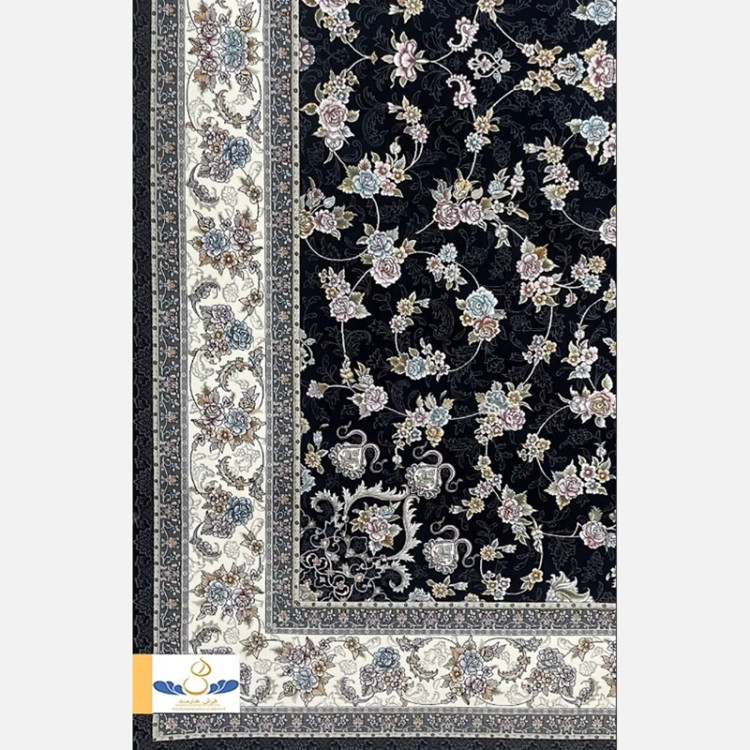 فرش 700 شانه افشان گیلدا سرمه ای اکرولیک