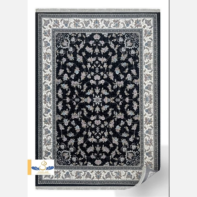 فرش 700 شانه افشان گیلدا سرمه ای اکرولیک