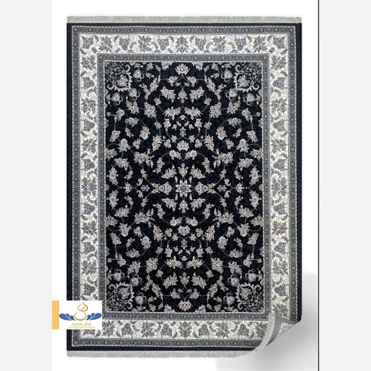 فرش 700 شانه افشان گیلدا سرمه ای اکرولیک