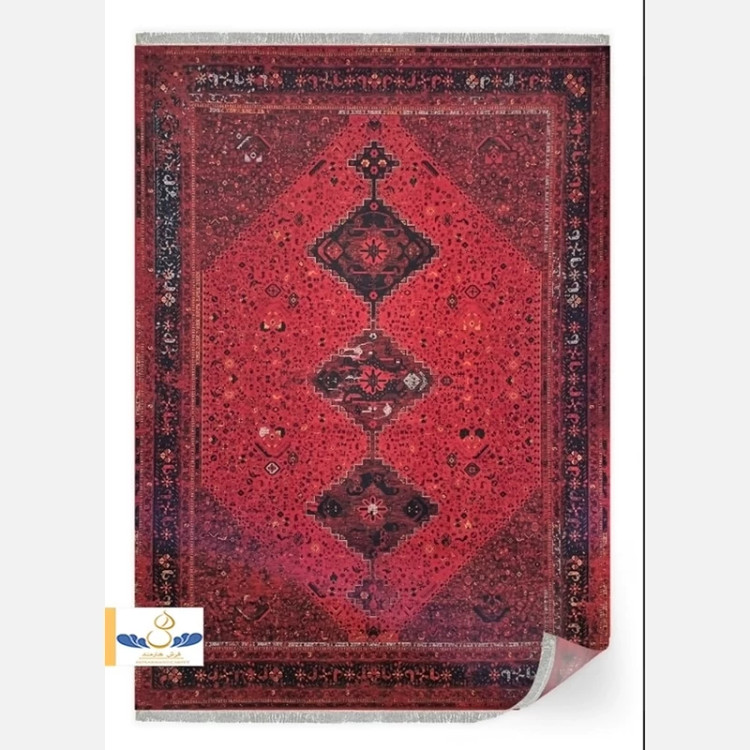 فرش 700 شانه ترنج دار جوشقان لاکی اکرولیک