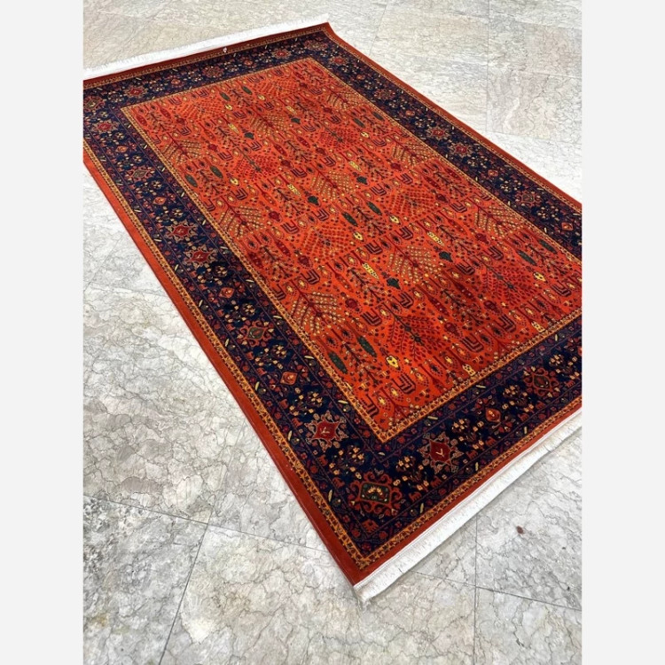 فرش 700 شانه نارنجی اکرولیک طرح بلوچ 4020