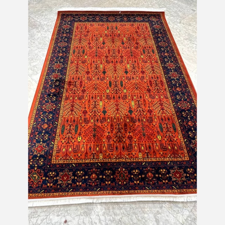 فرش 700 شانه نارنجی اکرولیک طرح بلوچ 4020
