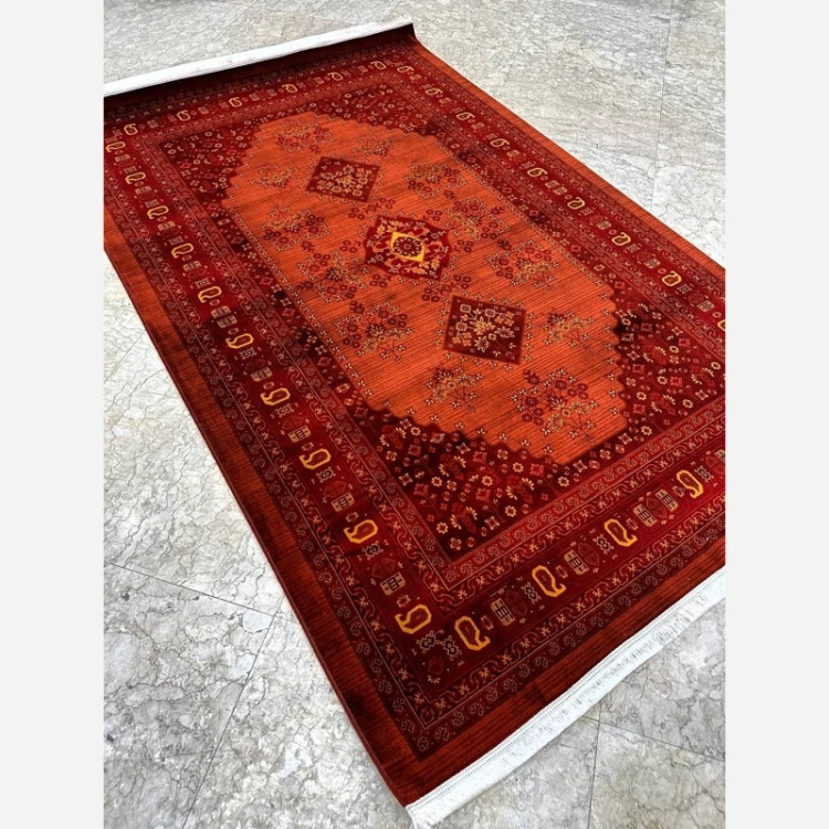فرش 700 شانه قرمز اکرولیک طرح بلوچ 3050
