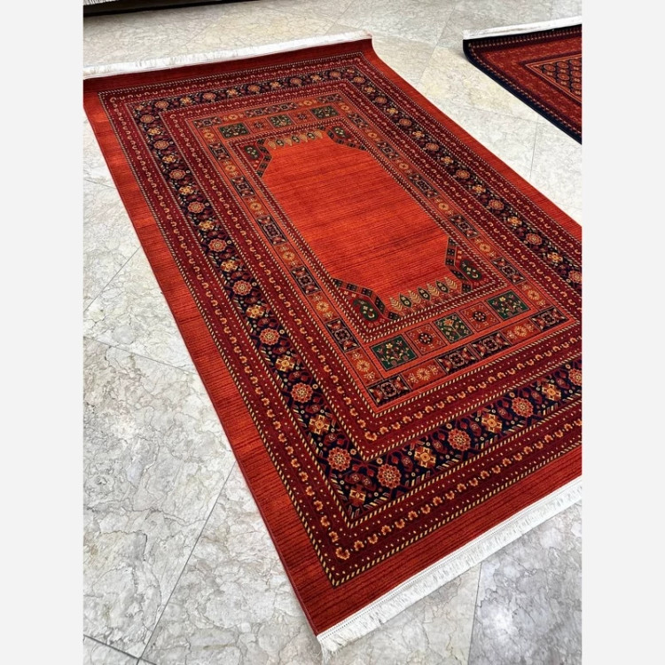 فرش 700 شانه قرمز اکرولیک طرح بلوچ 2090