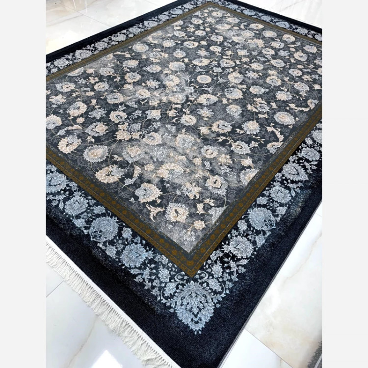 فرش 700 شانه افشان وینتیج طرح شادمهر دودی (پس کرایه)