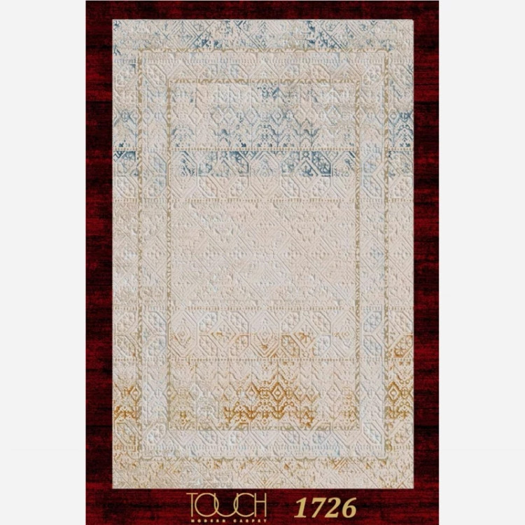 گلیم فرش مدرن کلکسیون تاچ کد 1726 بژ