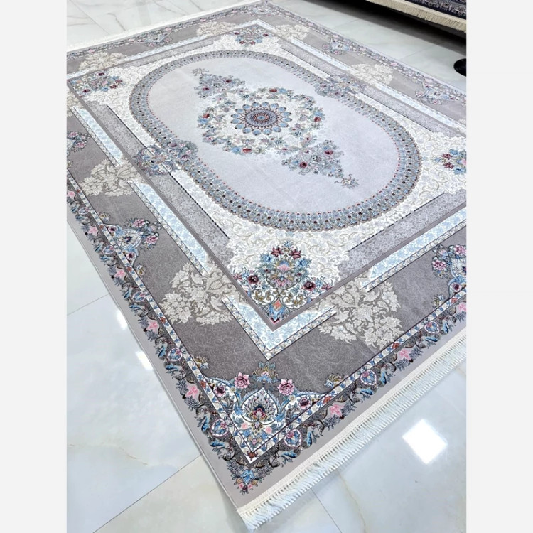 فرش 1200 شانه مه ترنج نقره ای اکرولیک (پس کرایه)