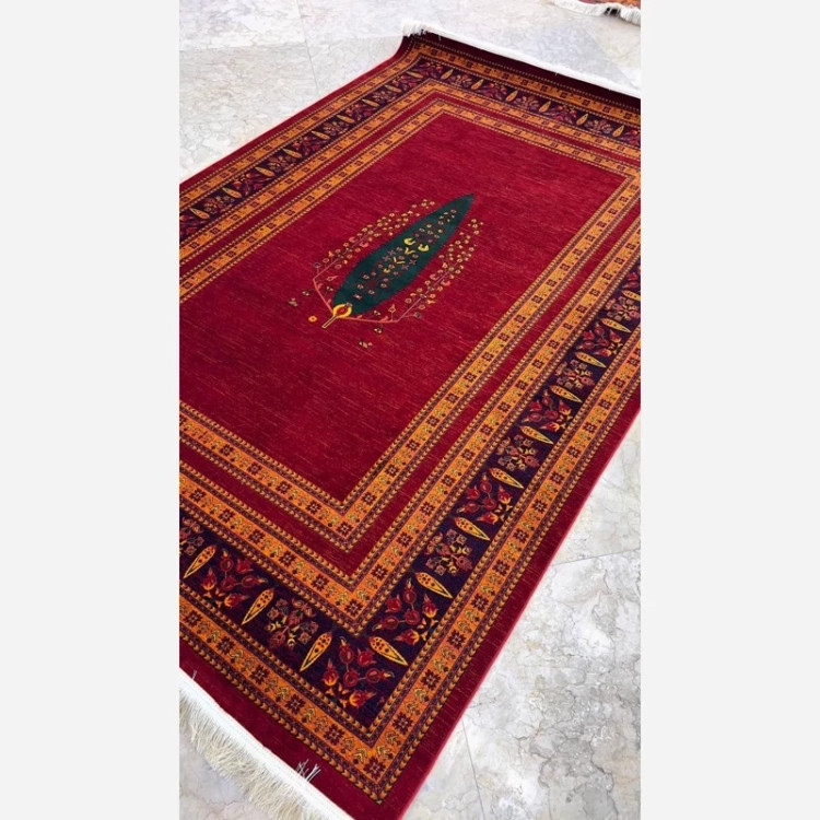 فرش 700 شانه قرمز اکرولیک طرح بلوچ 5080