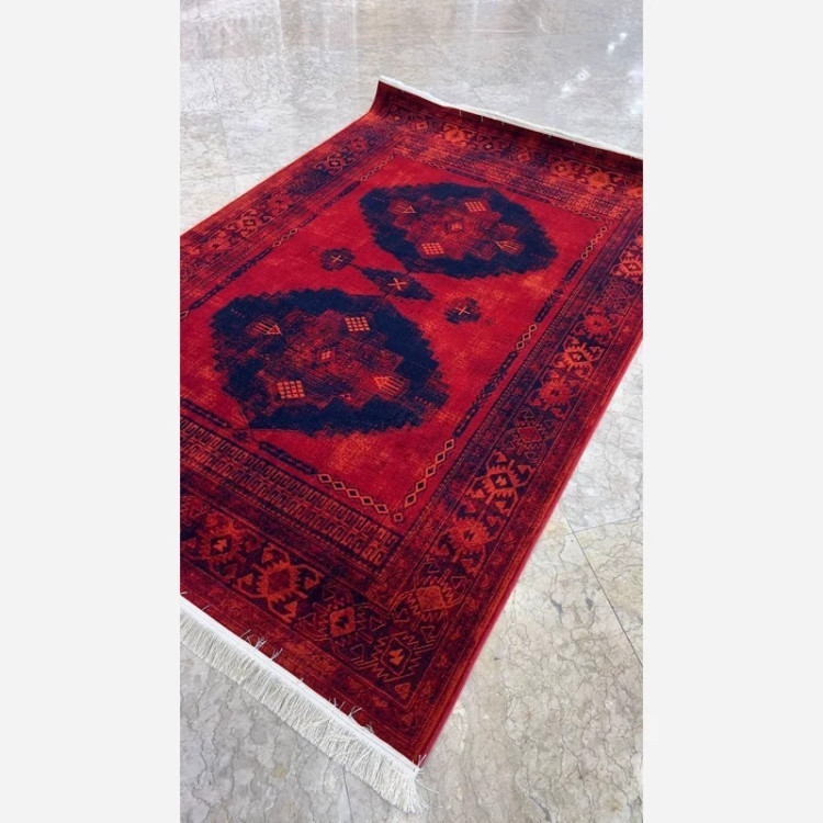 فرش 700 شانه قرمز اکرولیک طرح بلوچ 4090