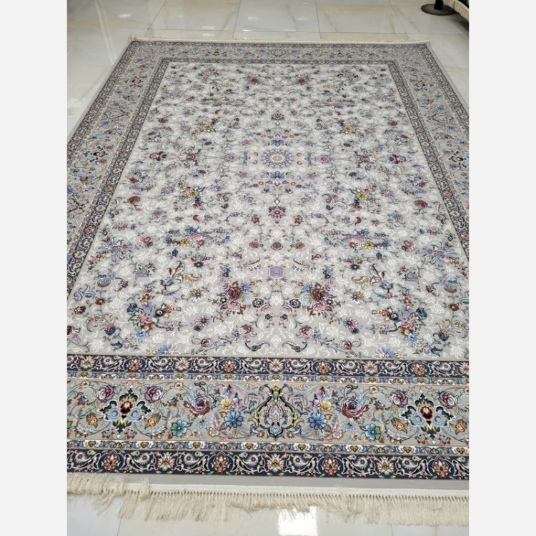 فرش 1000 شانه افشان تبریز نقره ای (پس کرایه)