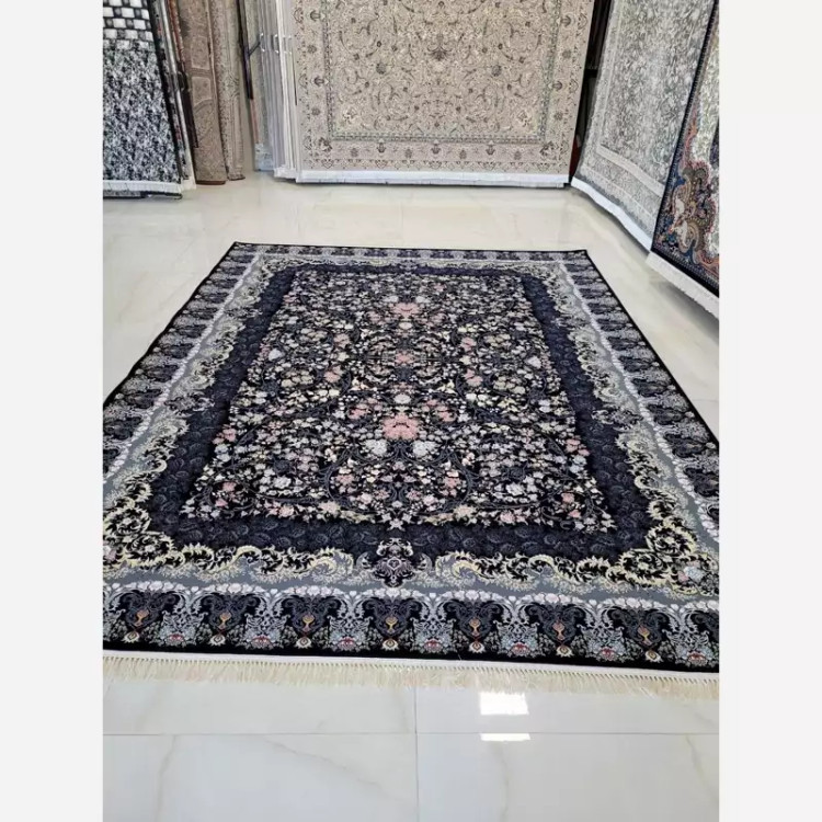 فرش 1000 شانه افشان تندیس سورمه ای
