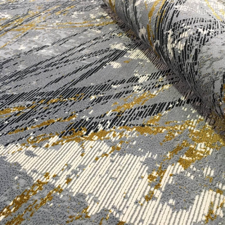 گلیم فرش ماشینی مدرن فیلامنت گل برجسته کد 710 (پس کرایه)