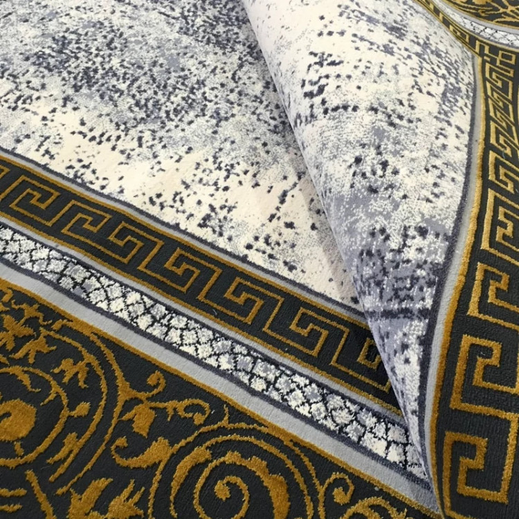 گلیم فرش ماشینی مدرن فیلامنت گل برجسته کد 704 (پس کرایه)