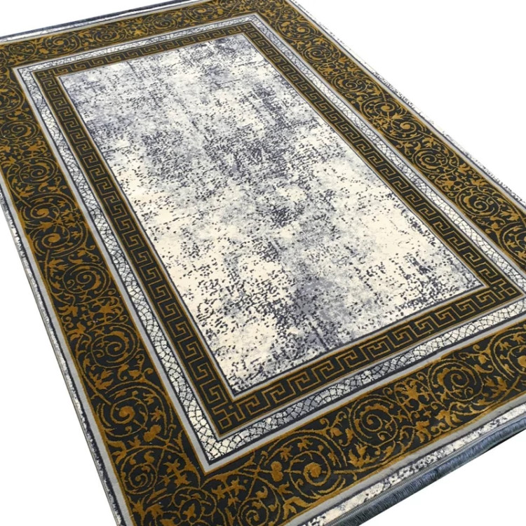 گلیم فرش ماشینی مدرن فیلامنت گل برجسته کد 704 (پس کرایه)