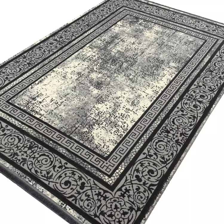گلیم فرش ماشینی مدرن فیلامنت گل برجسته کد 703 (پس کرایه)