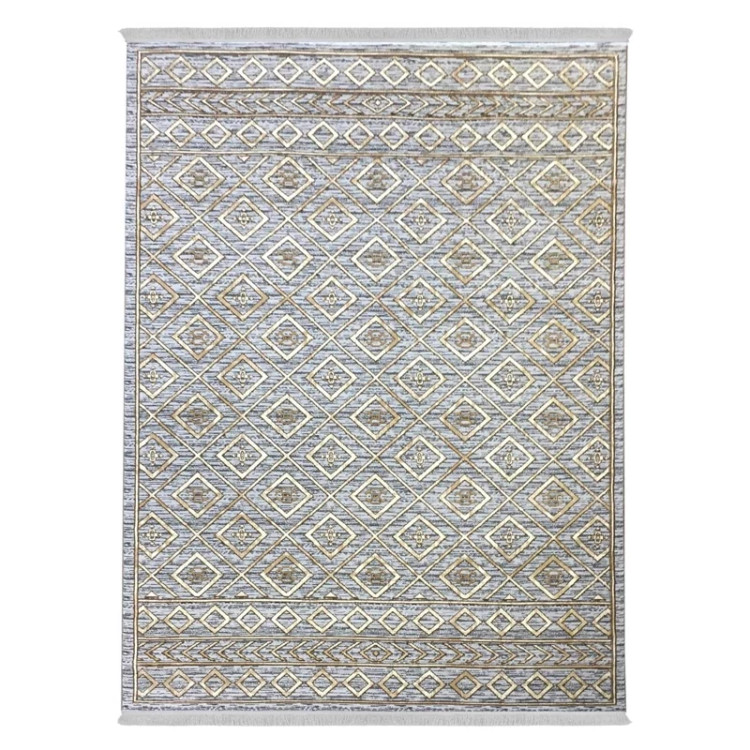 گلیم فرش ماشینی مدرن فیلامنت گل برجسته کد 692 (پس کرایه)