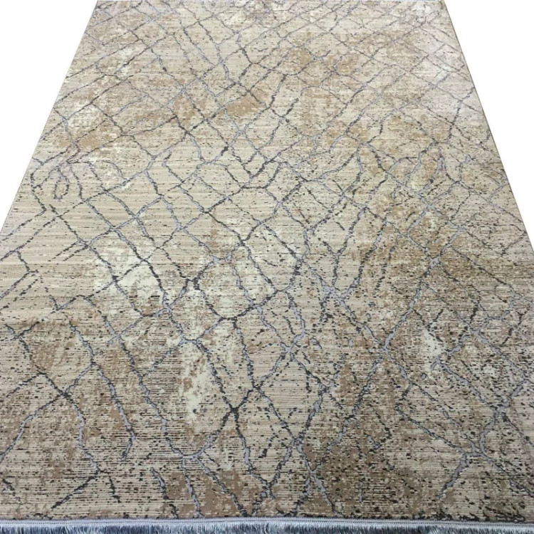 گلیم فرش ماشینی مدرن فیلامنت گل برجسته کد 695 (پس کرایه)