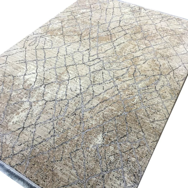 گلیم فرش ماشینی مدرن فیلامنت گل برجسته کد 695 (پس کرایه)